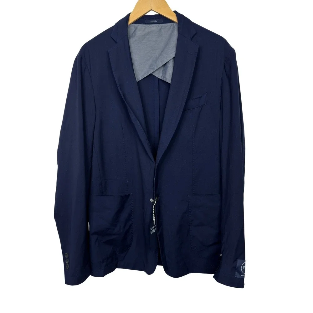 1901 Mens 42R Navy Blue Wool Blazer Sport Coat Made in Italy NEW